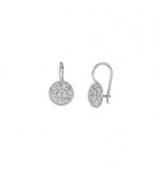 Jewelmi Custom 14k White Gold Diamond Earrings