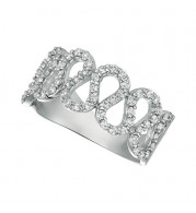 Jewelmi Custom 14k White Gold Diamond Ring