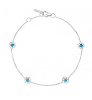 Tacori Sterling Silver Petite Gemstones Women's Bracelet - SB23033