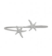 Jewelmi Custom 14k White Gold Diamond Bangle Bracelet
