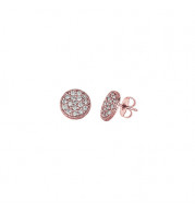 Jewelmi Custom 14k Rose Gold Diamond Earrings