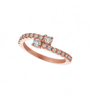 Jewelmi Custom 14k Rose Gold Diamond Ring