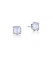 Tacori Sterling Silver Crescent Embrace Gemstone Stud Earring - SE24503