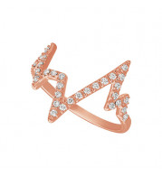 Jewelmi Custom 14k Rose Gold Diamond Ring