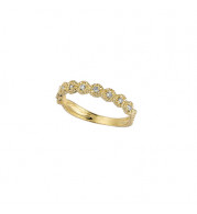 Jewelmi Custom 14k Yellow Gold Diamond Stackables Ring