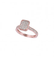 Jewelmi Custom 14k Rose Gold Diamond Ring
