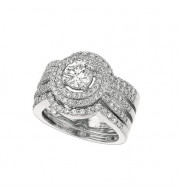 Jewelmi Custom 14k White Gold Diamond Ring
