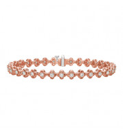 Jewelmi Custom 14k Rose Gold Diamond Bracelet