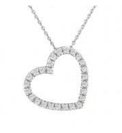 Jewelmi Custom 14k White Gold Diamond Necklace