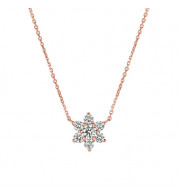 Jewelmi Custom 14k Rose Gold Diamond Necklace