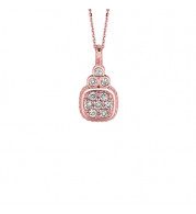 Jewelmi Custom 14k Rose Gold Diamond Necklace