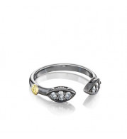 Tacori Sterling Silver The Ivy Lane Diamond Men's Ring - SR200BR