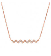 Jewelmi Custom 14k Rose Gold Diamond Necklace