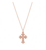 Jewelmi Custom 14k Rose Gold Diamond Necklace