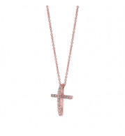 Jewelmi Custom 14k Rose Gold Diamond Necklace