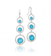 Tacori Sterling Silver Gemma Bloom Gemstone Drop Earring - SE15005
