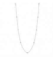 Jewelmi Custom 14k White Gold Diamond Necklace