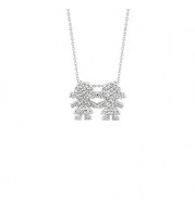 Jewelmi Custom 14k White Gold Diamond Necklace