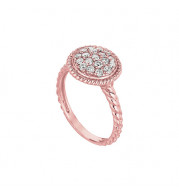 Jewelmi Custom 14k Rose Gold Diamond Ring