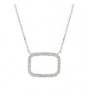Jewelmi Custom 14k White Gold Diamond Necklace