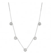 Jewelmi Custom 14k White Gold Diamond Necklace