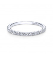 Gabriel & Co. 14k White Gold Contemporary Anniversary Wedding Band - WB7533W44JJ