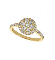 Jewelmi Custom 14k Yellow Gold Diamond Ring