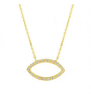 Jewelmi Custom 14k Yellow Gold Diamond Necklace