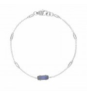 Tacori Sterling Silver Horizon Shine Gemstone Women's Bracelet - SB22546