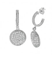Jewelmi Custom 14k White Gold Diamond Earrings