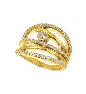 Jewelmi Custom 14k Yellow Gold Diamond Ring