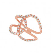 Jewelmi Custom 14k Rose Gold Diamond Ring