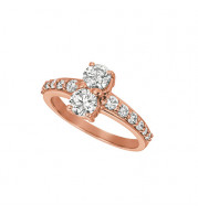 Jewelmi Custom 14k Rose Gold Diamond Ring