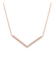 Jewelmi Custom 14k Rose Gold Diamond Necklace