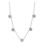 Jewelmi Custom 14k White Gold Diamond Necklace