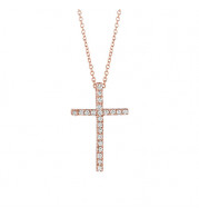 Jewelmi Custom 14k Rose Gold Diamond Necklace