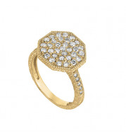 Jewelmi Custom 14k Yellow Gold Diamond Ring