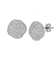 Jewelmi Custom 14k White Gold Diamond Earrings