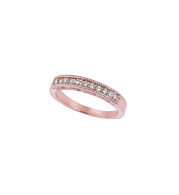 Jewelmi Custom 14k Rose Gold Diamond Stackable Ring