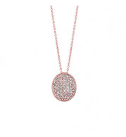 Jewelmi Custom 14k Rose Gold Diamond Necklace