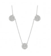 Jewelmi Custom 14k White Gold Diamond Necklace