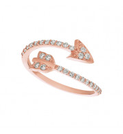 Jewelmi Custom 14k Rose Gold Diamond Ring