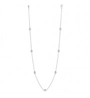 Jewelmi Custom 14k White Gold Diamond Necklace