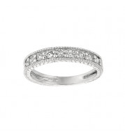 Jewelmi Custom 14k White Gold Diamond Stackables Ring