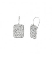 Jewelmi Custom 14k White Gold Diamond Earrings