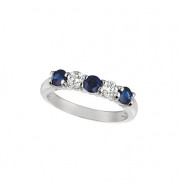 Jewelmi Custom 14k White Gold Sapphire Diamond Ring