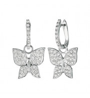 Jewelmi Custom 14k White Gold Diamond Earrings