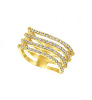 Jewelmi Custom 14k Yellow Gold Diamond Ring