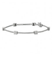 Jewelmi Custom 14k White Gold Diamond Bracelet