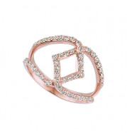 Jewelmi Custom 14k Rose Gold Diamond Ring